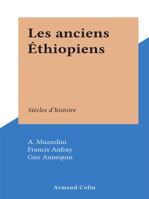 cover image of Les anciens Éthiopiens